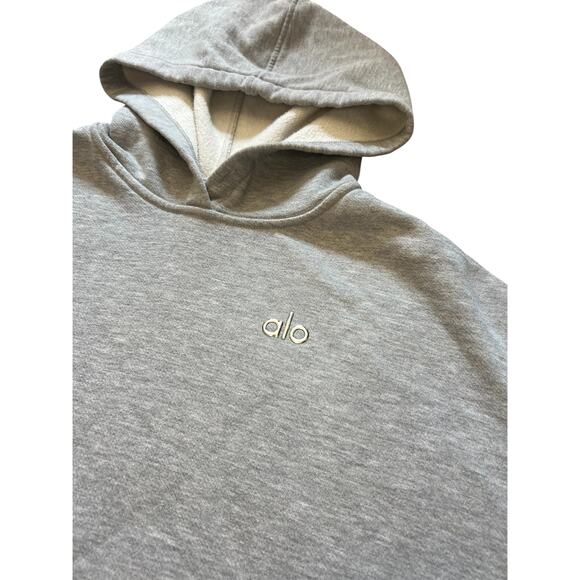 ALO Yoga Tops - Alo Yoga Accolade Hoodie Pullover Sweatshirt Heathered Gray Unisex Size Small
